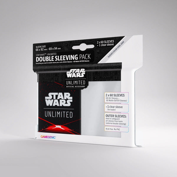 Gamegenic - Star Wars: Unlimited - Double Sleeving Pack - Fundas para tarjetas