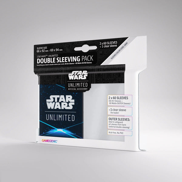 Gamegenic - Star Wars: Unlimited - Double Sleeving Pack - Fundas para tarjetas