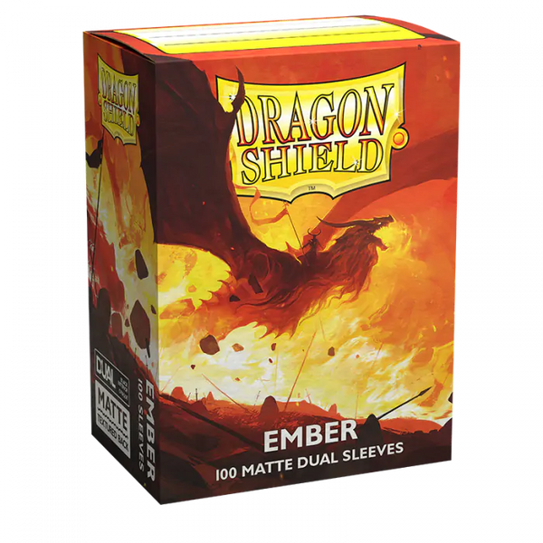 Arcane Tinmen - Dragon Shield - Ember - Matte Dual Sleeves - Standard Size