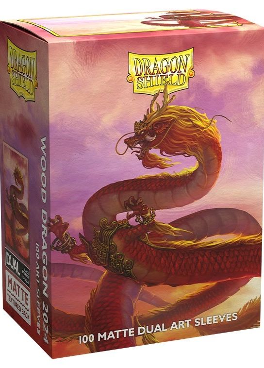 Arcane Tinmen - Dragon Shield - Wood Dragon 2024 - Matte Dual Art Sleeves - Standard Size