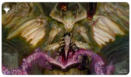 Ultra PRO - Commander Masters Demonic Tutor Black Standard Gaming Playmat for Magic: The Gathering