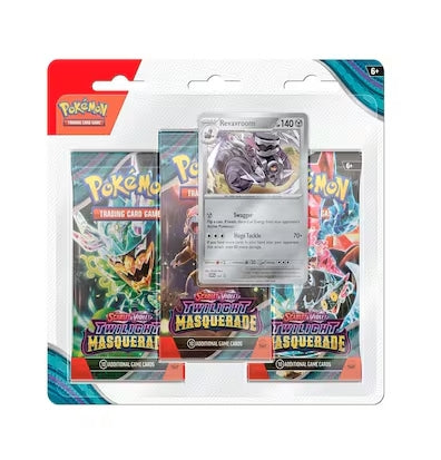 Pokémon TCG: Scarlet & Violet / Twilight Masquerade Three Booster Bundle (Revavroom) (Ingles)