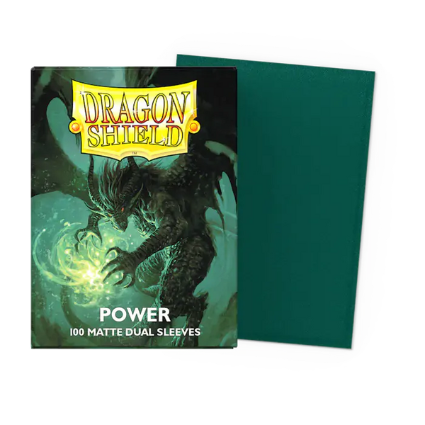 Arcane Tinmen - Dragon Shield - Power- Matte Dual Sleeves - Standard Size